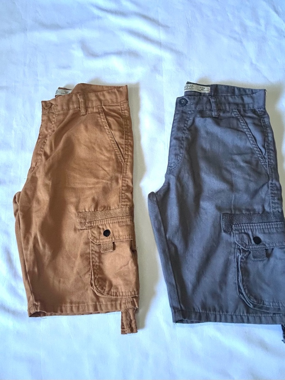Trestles Supply Co. Boy’s Cargo Shorts Set Khaki & Slate Sz 16